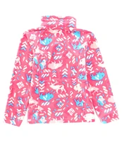 Columbia Little/Big Girls 4-18 Pink Ice Benton Springs™ II Long-Sleeve Printed Fleece Jacket