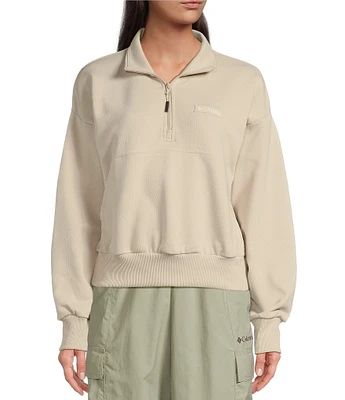 Columbia Marble Canyon French Terry Stand Collar Long Sleeve Quarter Zip Pullover