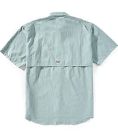 Columbia PFG Big & Tall Bahama II Solid Short-Sleeve Woven Shirt