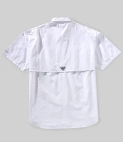 Columbia PFG Big & Tall Bahama II Solid Short-Sleeve Woven Shirt