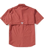 Columbia PFG Big & Tall Bahama II Solid Short-Sleeve Woven Shirt