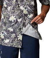 Columbia PFG Super Slack Tide Short-Sleeve Tropical Printed Woven Camp Shirt