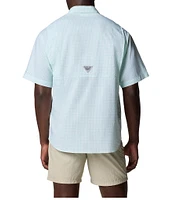 Columbia PFG Super Tamiami Gingham Short Sleeve Woven Shirt