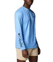 Columbia PFG Terminal Tackle Fins and Stripes Long Sleeve T-Shirt