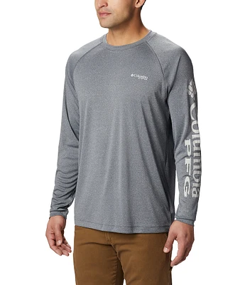 Columbia PFG Terminal Tackle Heather Long-Sleeve Rashguard T-Shirt