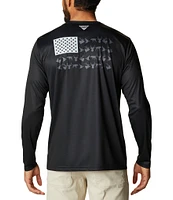 Columbia PHG Terminal Shot Game Flag Performance Long Sleeve T-Shirt