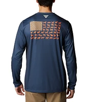 Columbia PHG Terminal Shot Game Flag Performance Long Sleeve T-Shirt