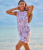 Columbia Printed Crew Neckline Sleeveless Dress