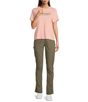 Columbia Rolling Bend Organic Cotton Graphic Print Crew Neck Short Sleeve Tee