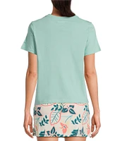 Columbia Rolling Bend Organic Cotton Graphic Print Crew Neck Short Sleeve Tee