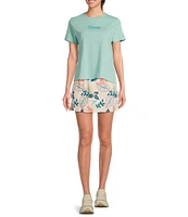 Columbia Rolling Bend Organic Cotton Graphic Print Crew Neck Short Sleeve Tee