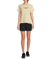 Columbia Sandier Mid Rise Elastic Waist Cargo Shorts