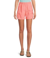 Columbia Sandier Mid Rise Elastic Waist Cargo Shorts