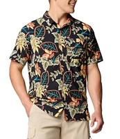 Columbia Tech Trail Utility Printed Short Sleeve Woven Shirt