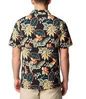 Columbia Tech Trail Utility Printed Short Sleeve Woven Shirt