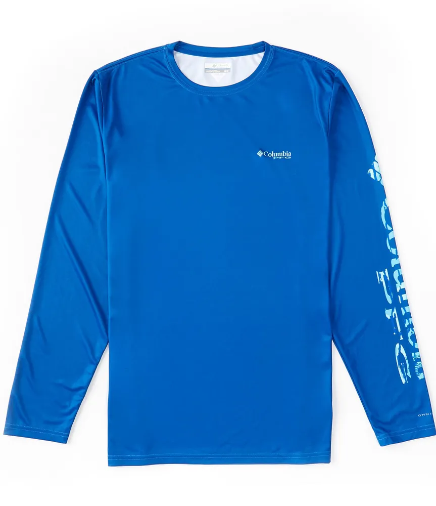 Columbia Men's Terminal Tackle Long Sleeve Shirt Blue