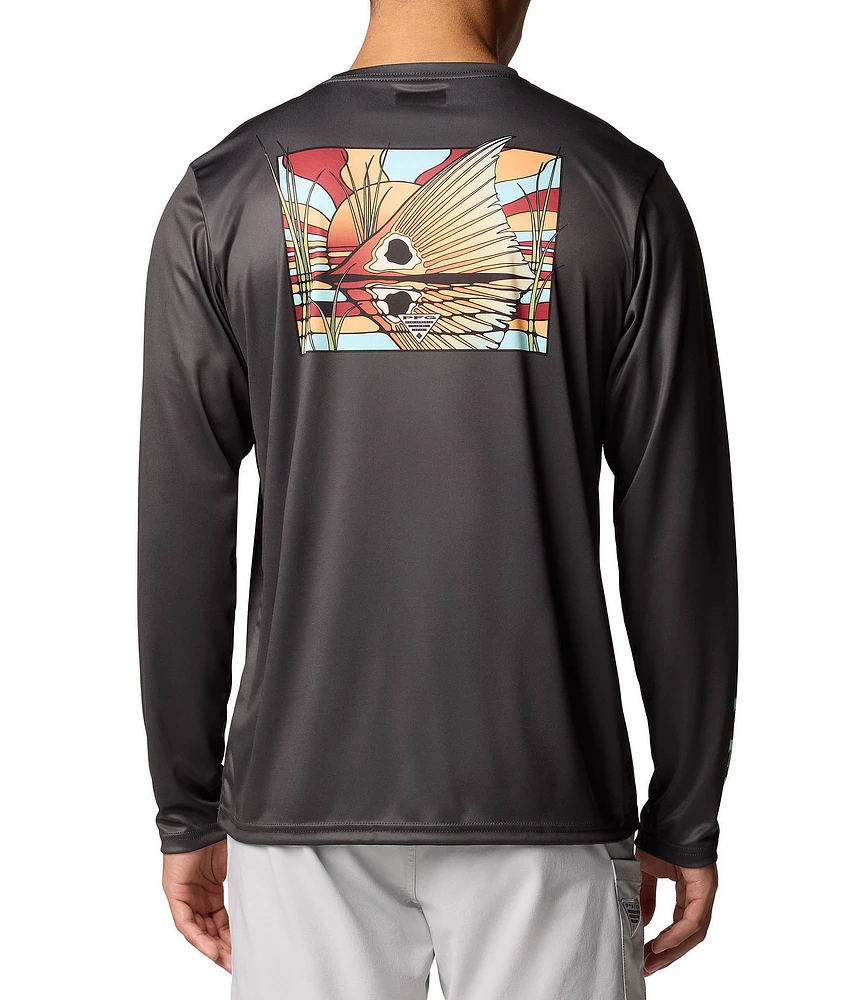 Columbia Terminal Tackle PFG Fish Shine Print Long Sleeve T-Shirt