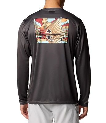 Columbia Terminal Tackle PFG Fish Shine Print Long Sleeve T-Shirt