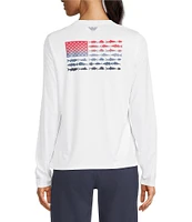 Columbia Women's Bahama Graphic Print Crew Neck Long Sleeve Shirt