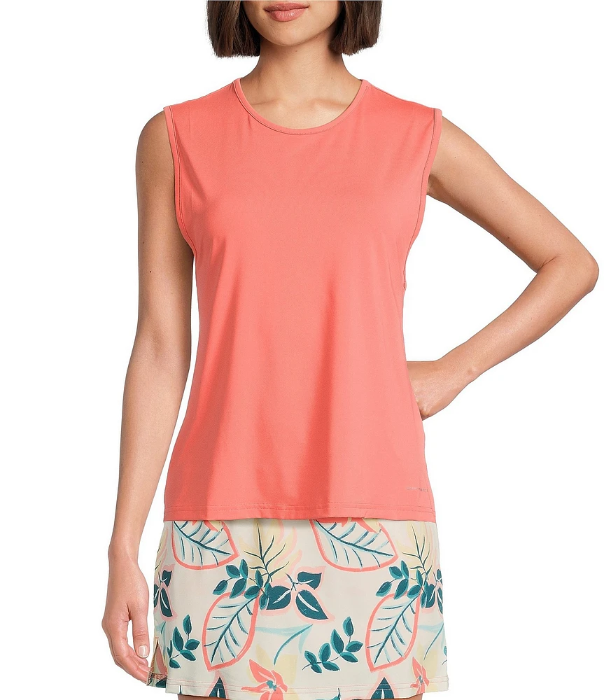 Columbia Women's Chill River Comfort Stretch Knit Crew Neck Sleeveless Tank Top