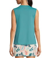 Columbia Women's Chill River Comfort Stretch Knit Crew Neck Sleeveless Tank Top