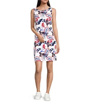 Columbia Women's Chill River Printed Crew Neck Sleeveless Shift Dress