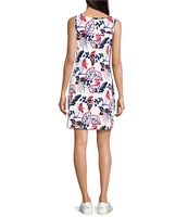 Columbia Women's Chill River Printed Crew Neck Sleeveless Shift Dress
