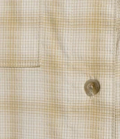 Columbia Women's PFG Wildcast Performance Yarn Dye Plaid Print Long Sleeve Button Front Shirt