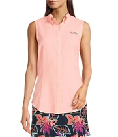 Columbia Women's Tamiami Collar Neck Sleeveless Button Front Shirt