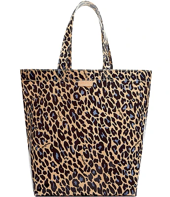 Consuela Blue Jag Print Basic Tote Bag