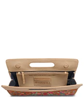 Consuela Bronzer Floral Top Handle Super Clutch