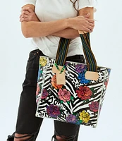 Consuela Carla Floral and Zebra Print Classic Tote Bag