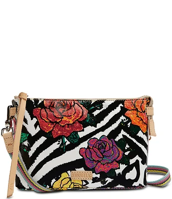 Consuela Carla Midtown Floral Zebra Print Crossbody Bag