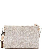 Consuela Clay Midtown Snake Print Embossed Crossbody Bag