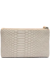 Consuela Embossed Snake Print Thunderbird Slim Wallet