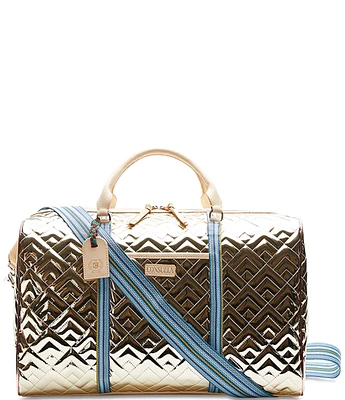 Consuela Metallic Evadney Weekender Duffle Bag