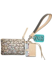 Consuela Iris Combi Iridescent Jag Print Wristlet