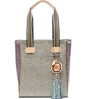 Consuela Juanis Metallic Textured Chica Tote Bag