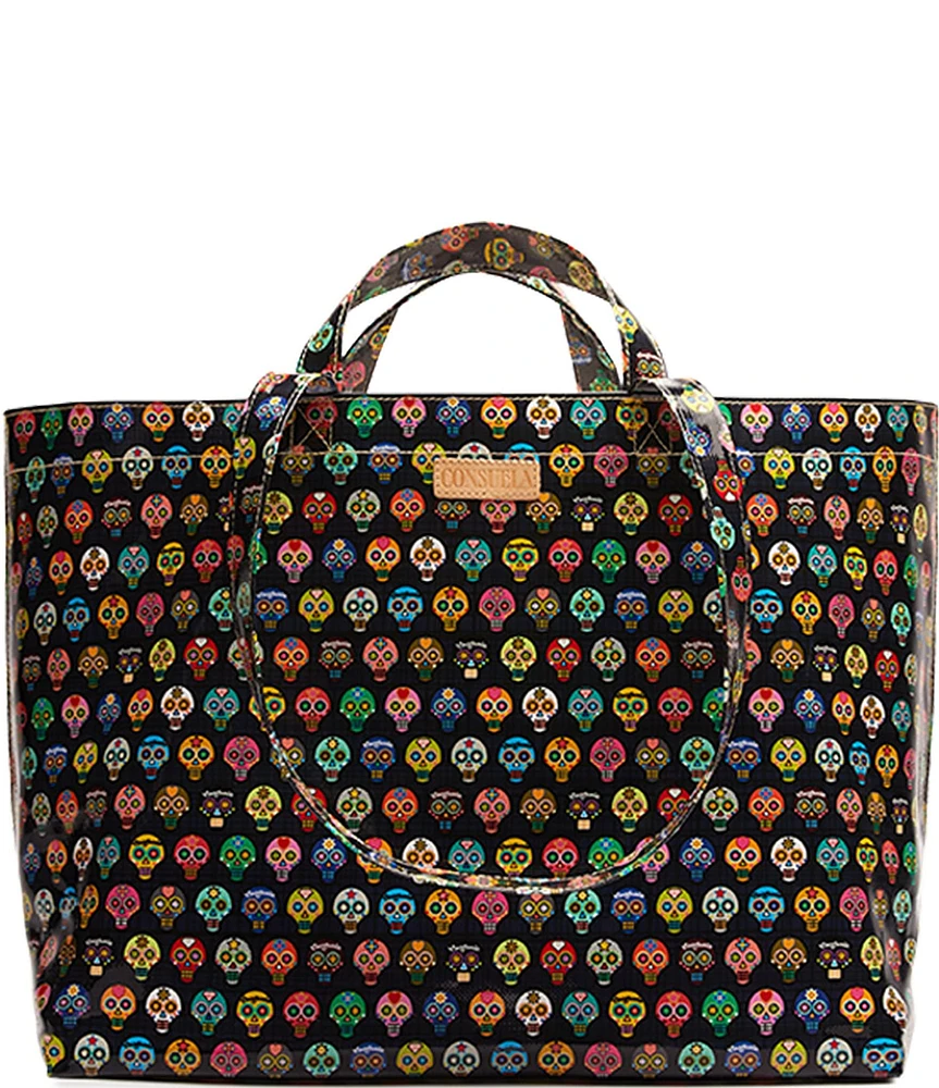 Consuela Jumbo Tiny Basic Skull Print Grab N Go Unlined Tote Bag