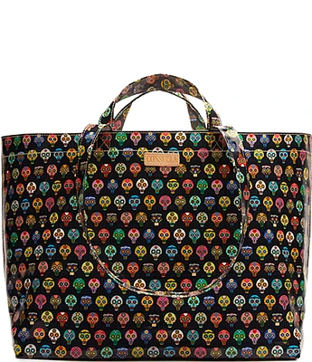 Consuela Jumbo Tiny Basic Skull Print Grab N Go Unlined Tote Bag