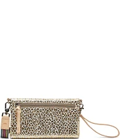 Consuela Kit Uptown Metallic Jag Print Crossbody Bag