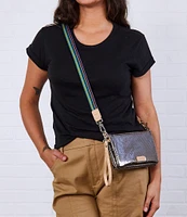 Consuela Kyle Uptown Metallic Textured Crossbody Bag