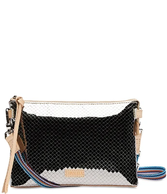 Consuela Metallic Textured Exterior Kyle Midtown Crossbody Bag