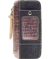 Consuela Rattler Embossed Snake Print Card Organizer