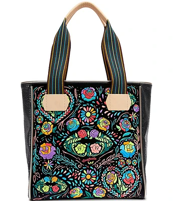 Consuela Rita Classic Neon Embroidered Tote Bag