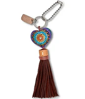 Consuela Seffie Heart Fringe Bag Charm