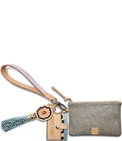 Consuela Thunderbird Metallic Textured Combi Wristlet