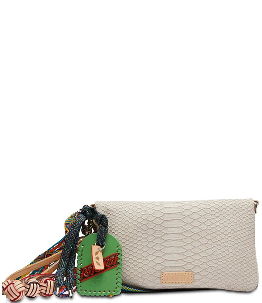 Consuela Thunderbird Embossed Snake Print Uptown Crossbody Bag