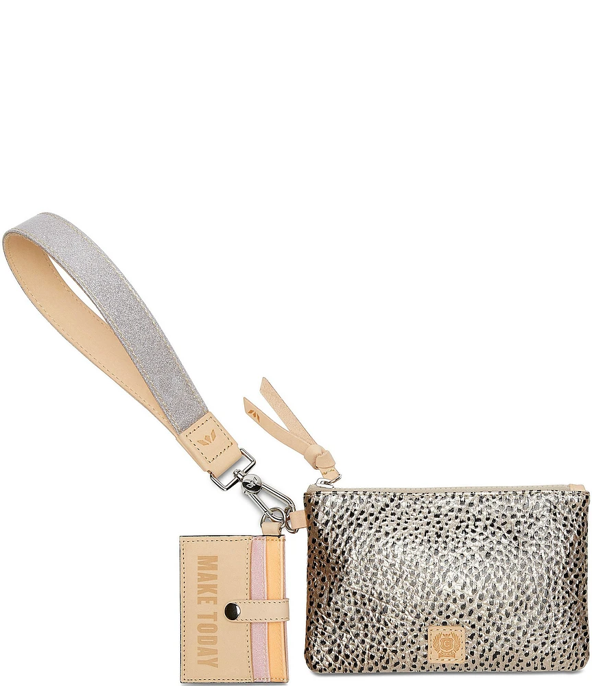 Consuela Wesley Metallic Combi Wristlet