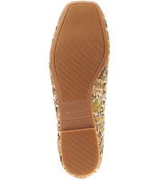 Copper Key Alette Jacquard Print Cross Strap Ballet Flats